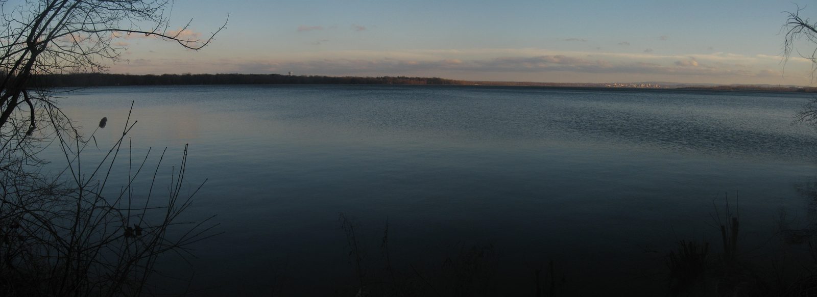 Onondaga Lake with the Syracuse skyline beyond